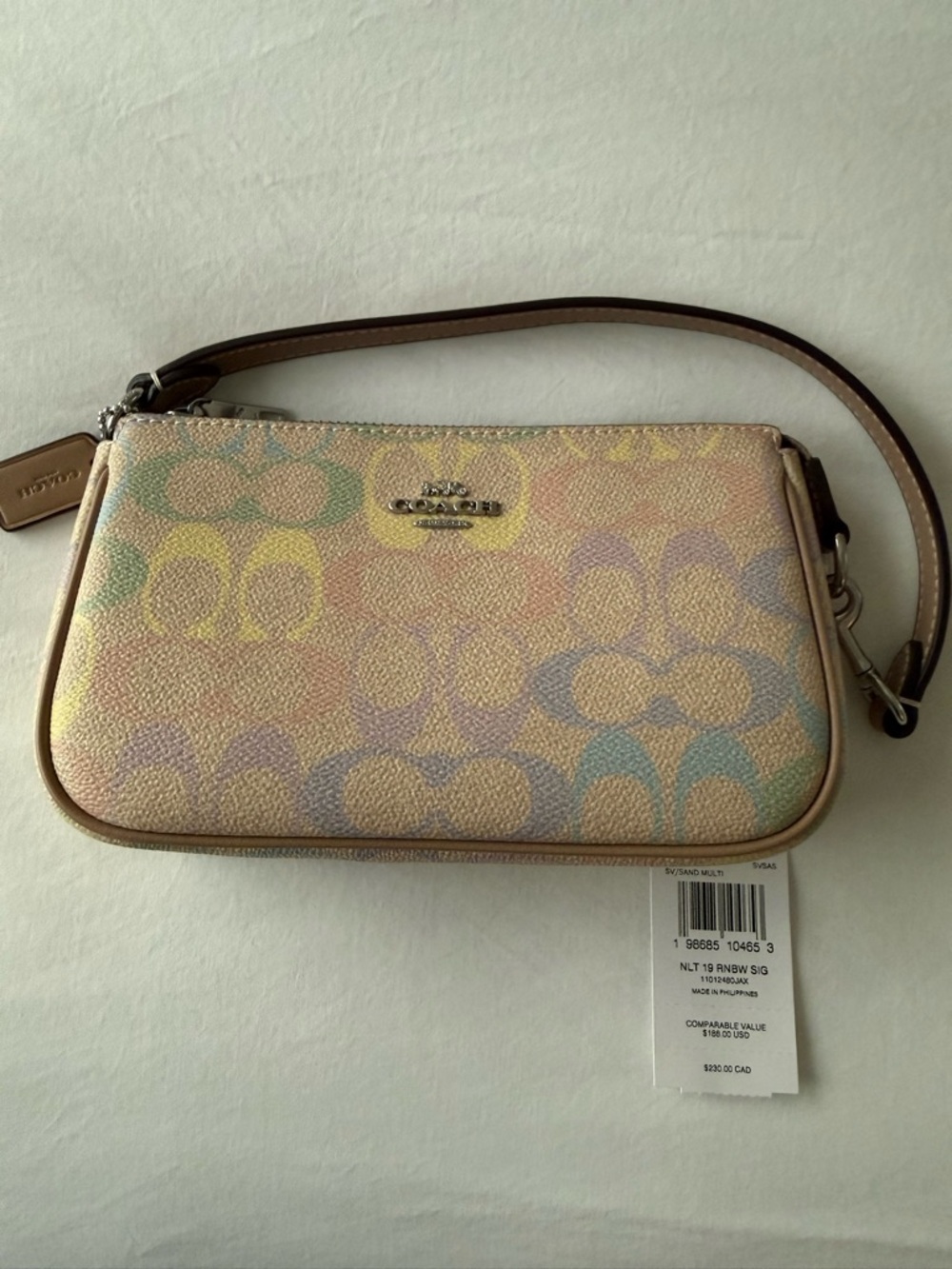 BNWT Coach Nolita Rainbow Print